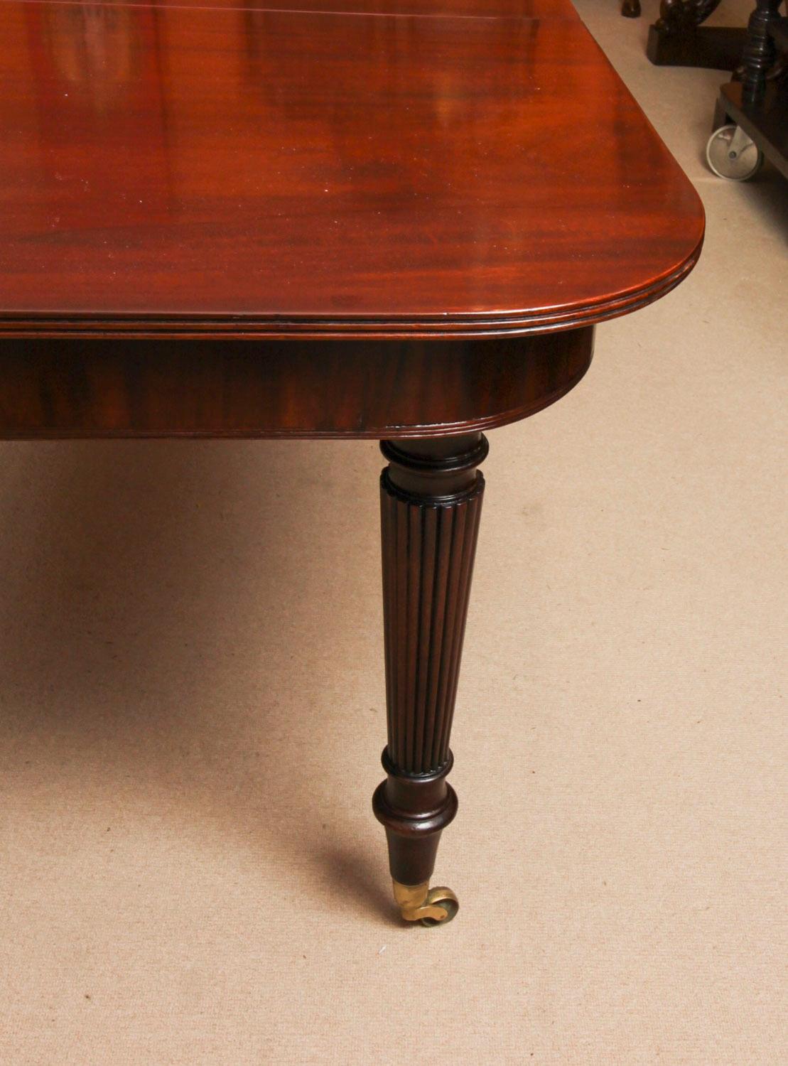 Antique 12ft Imperial Style Dining Table 19th &12 Chairs 20th Century 1