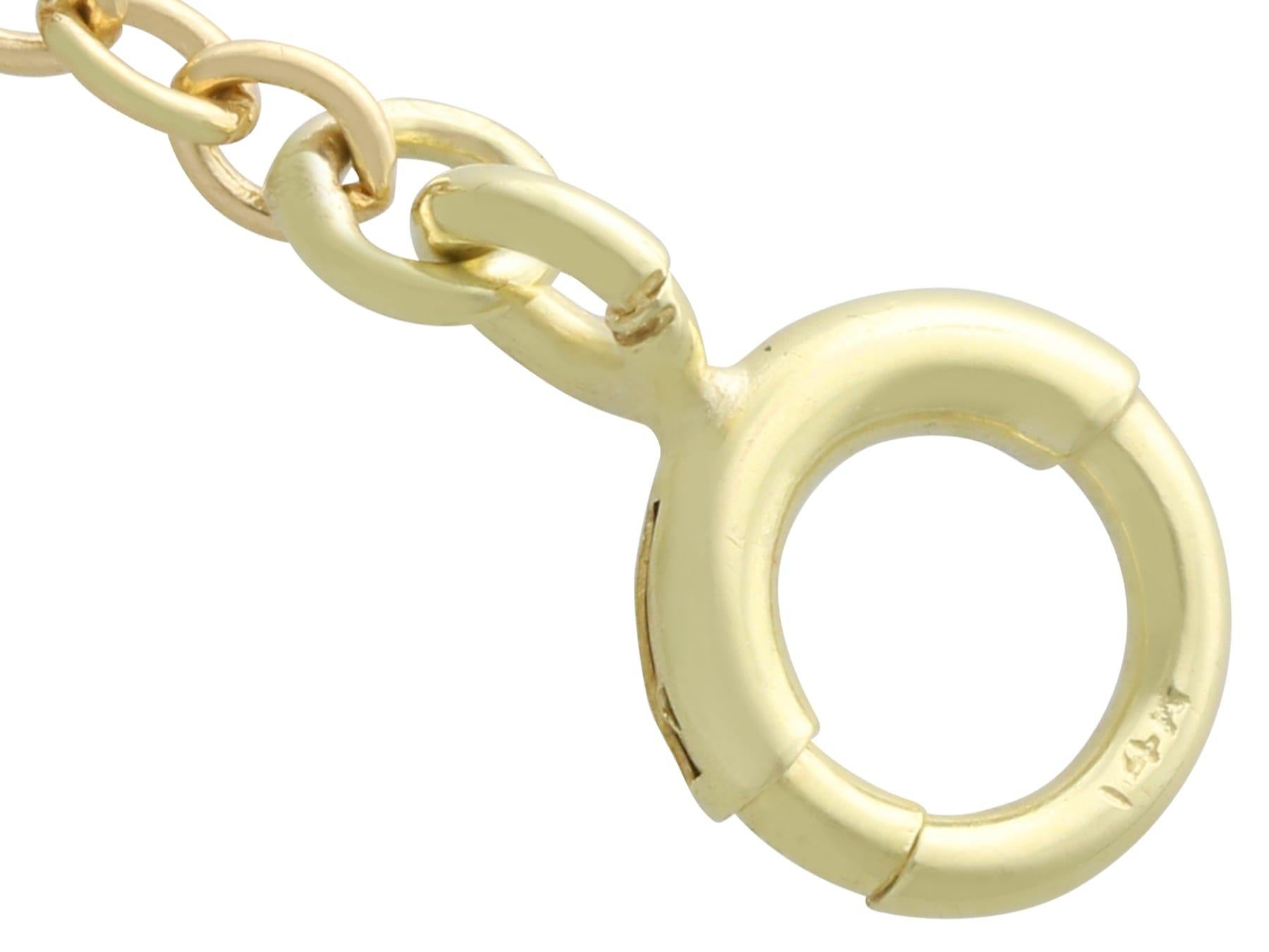 Antique 12k Yellow Gold Fetter Watch Chain by Liberty & Co Circa 1920 For Sale 2
