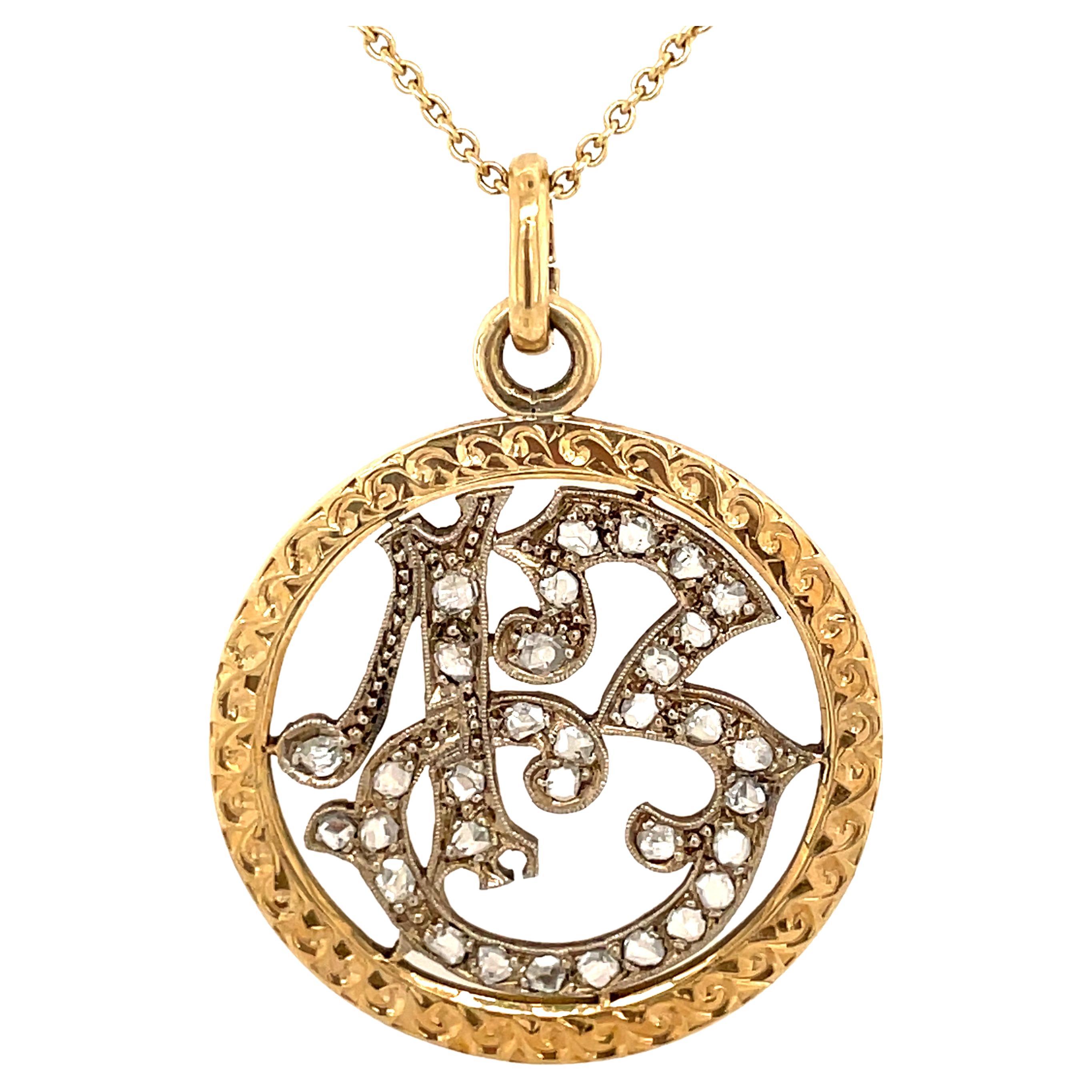 Gold Antique Scottish Thistle Charm at 1stDibs