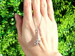 Antique 1.36 Carat Diamond and Yellow Gold and Platinum Pendant