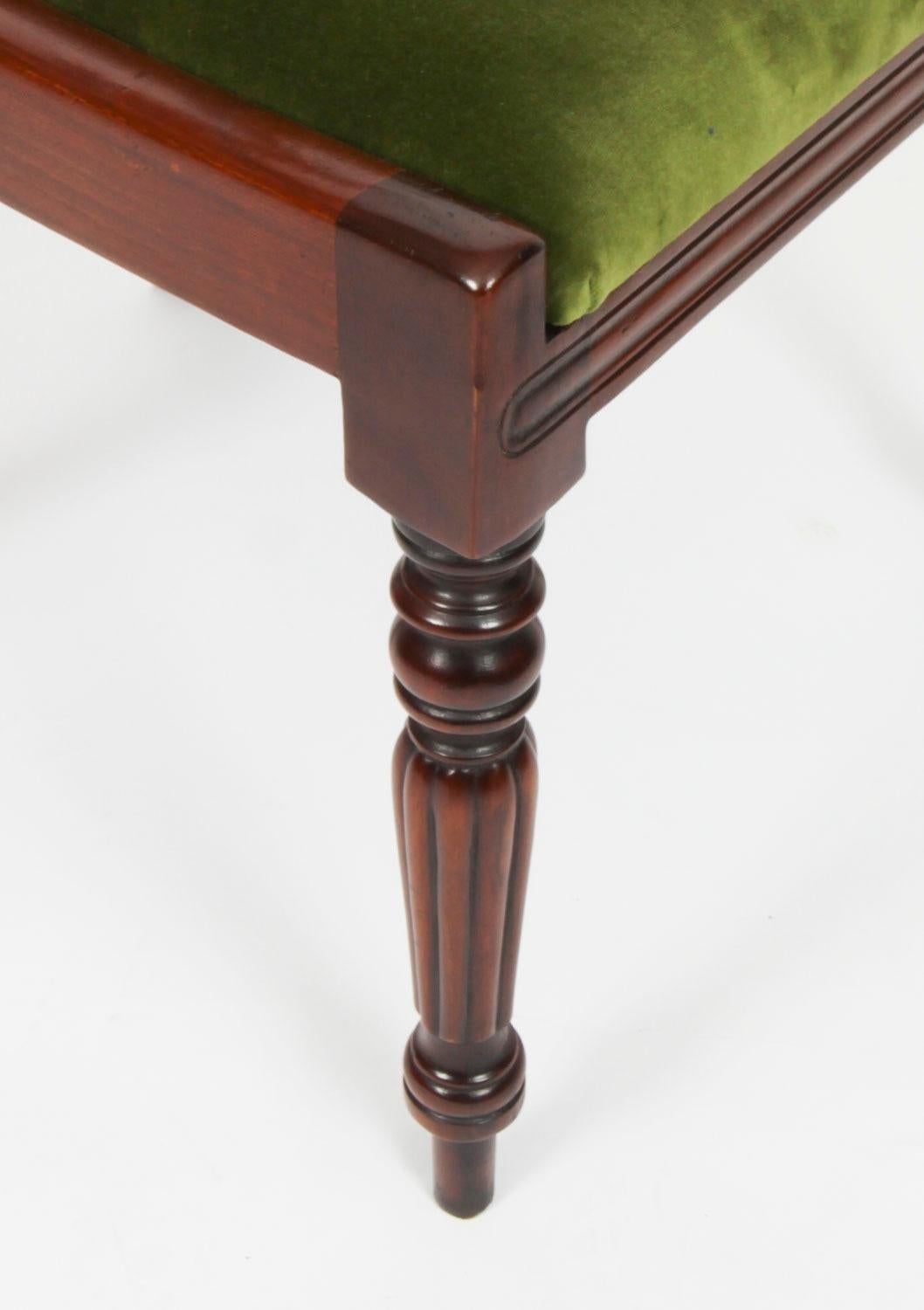 Antiquity 13ft Regency Triple Pillar Dining Table 19th C & 12 Chairs 20th Century en vente 14