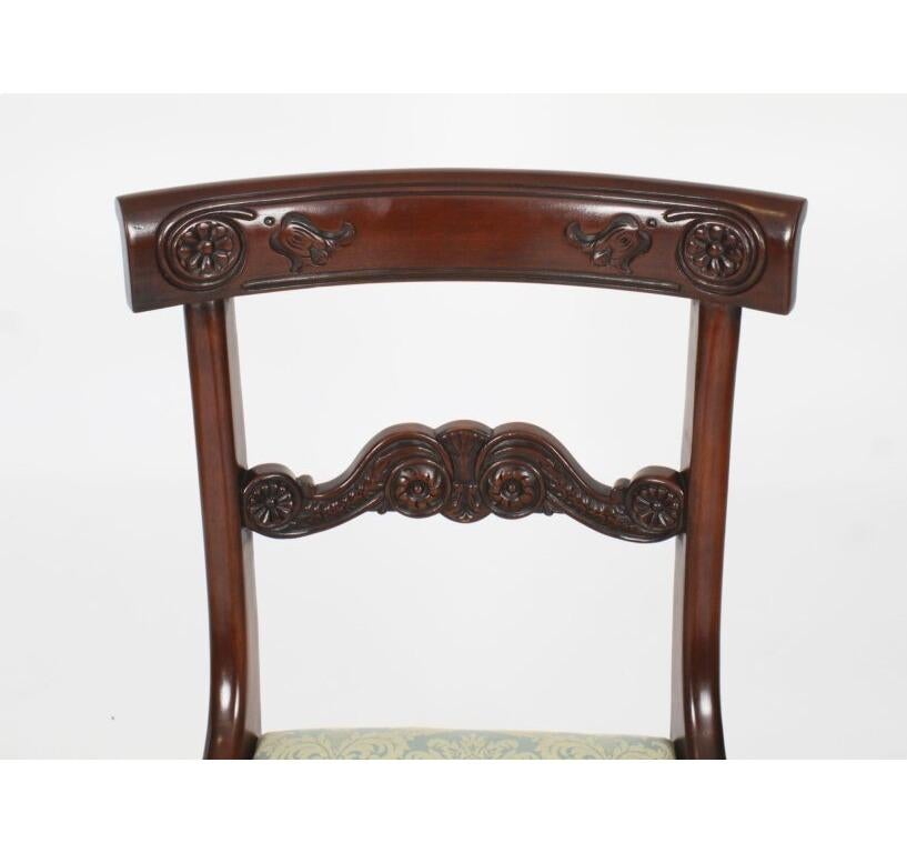 Antiquity 13ft Regency Triple Pillar Dining Table 19th C & 14 Chairs 20th Century en vente 13