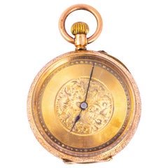 Antike 14 Karat Gold-Taschenuhr