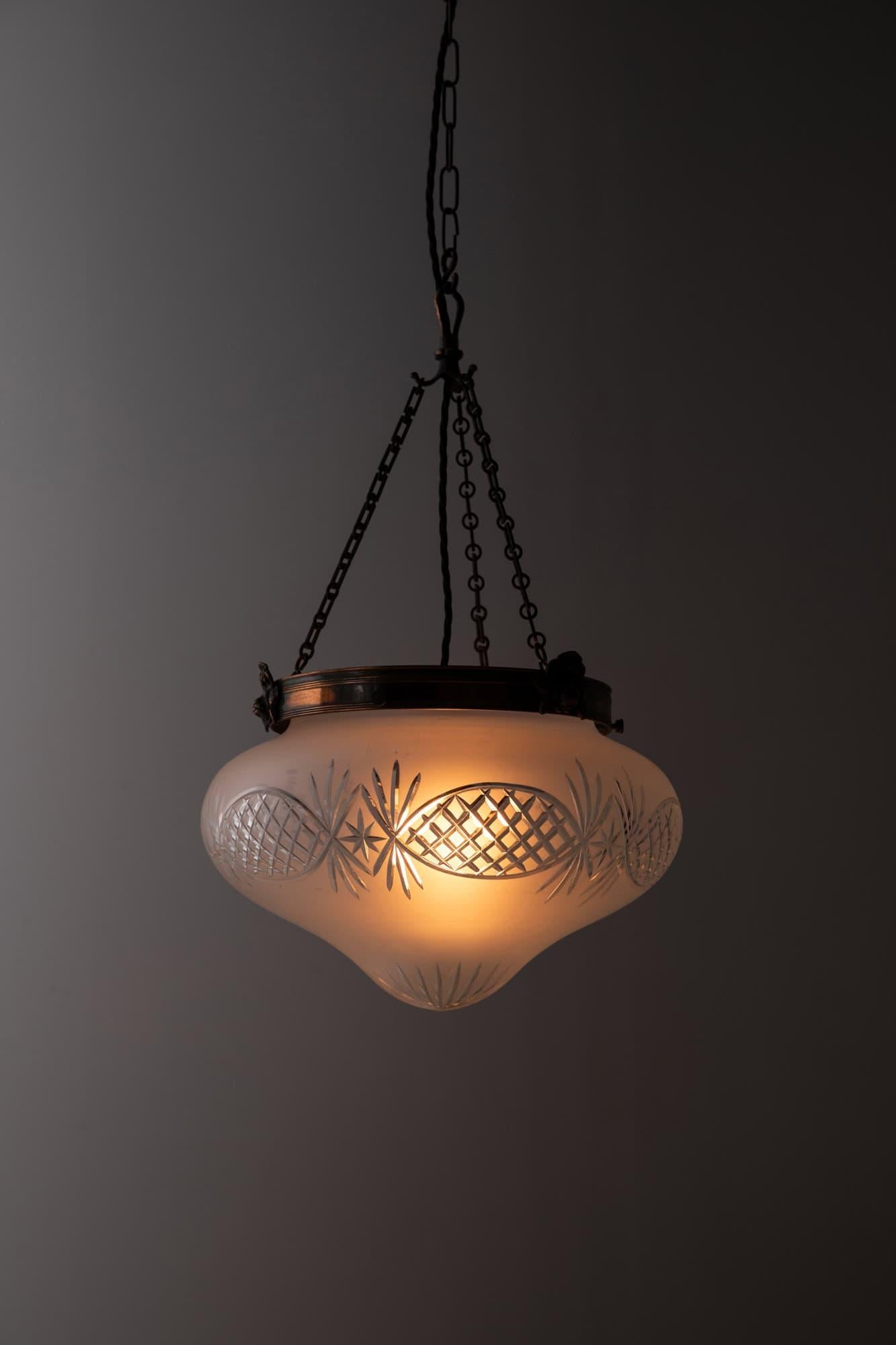 Colgante de luz Plafonnier antiguo de 14