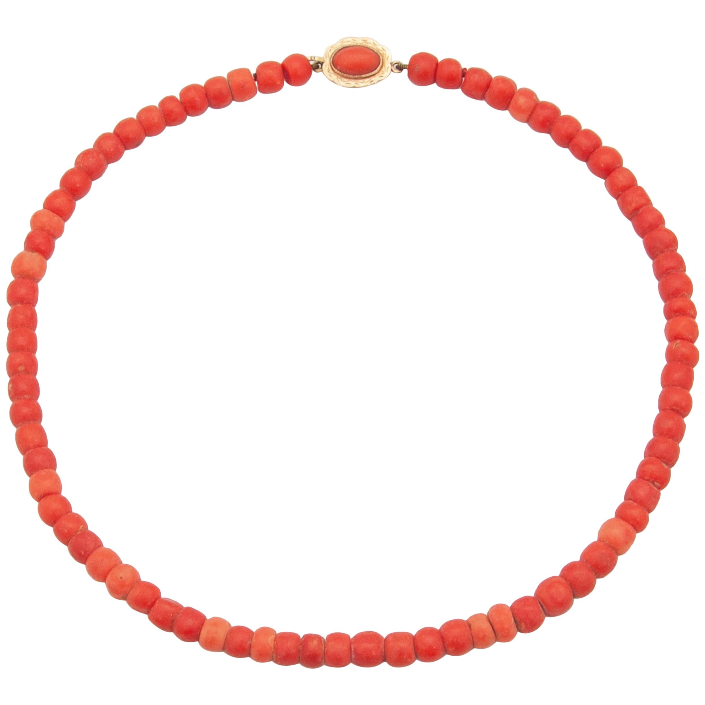 coral beads bracelet