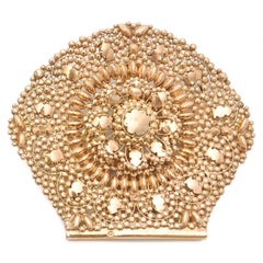Antique 14K Gold Cannetille Granules Pins