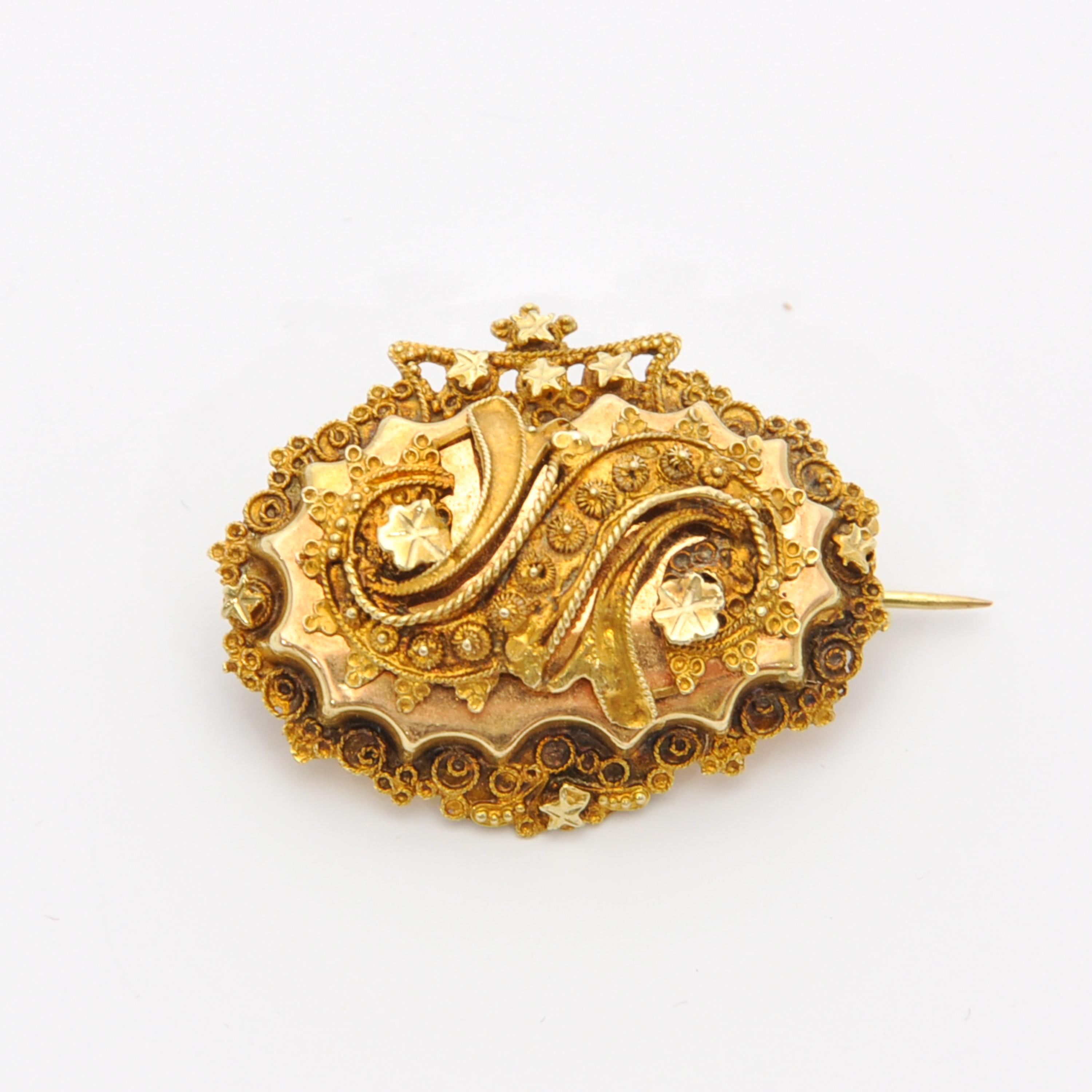 cannetille brooch