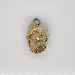 Antique 14 Karat Gold Quartz Watch Fob or Pendant for a Necklace