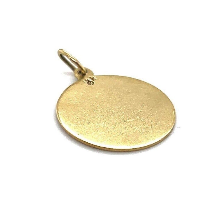 Antique 14 Karat Yellow Gold and Enamel Merry Christmas Holiday Charm ...