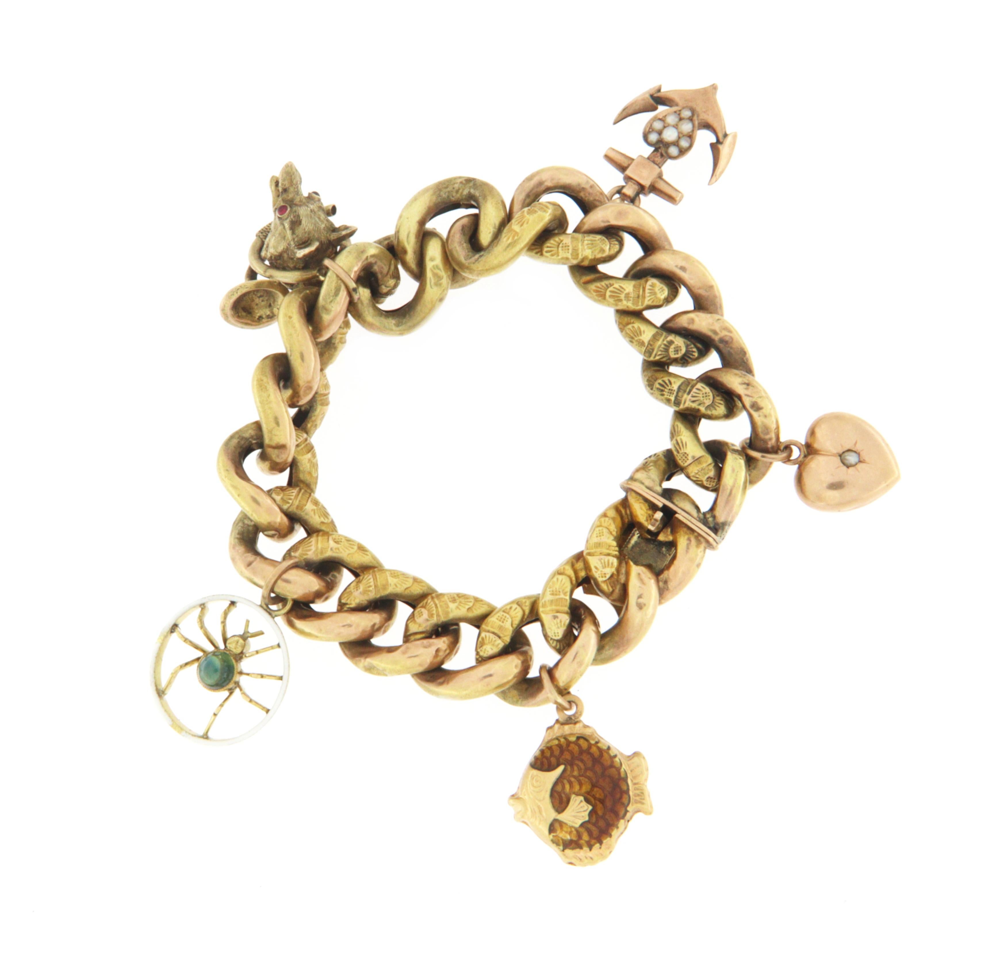 Women's Antique 14 Karat Yellow Gold Cuff Bracelet