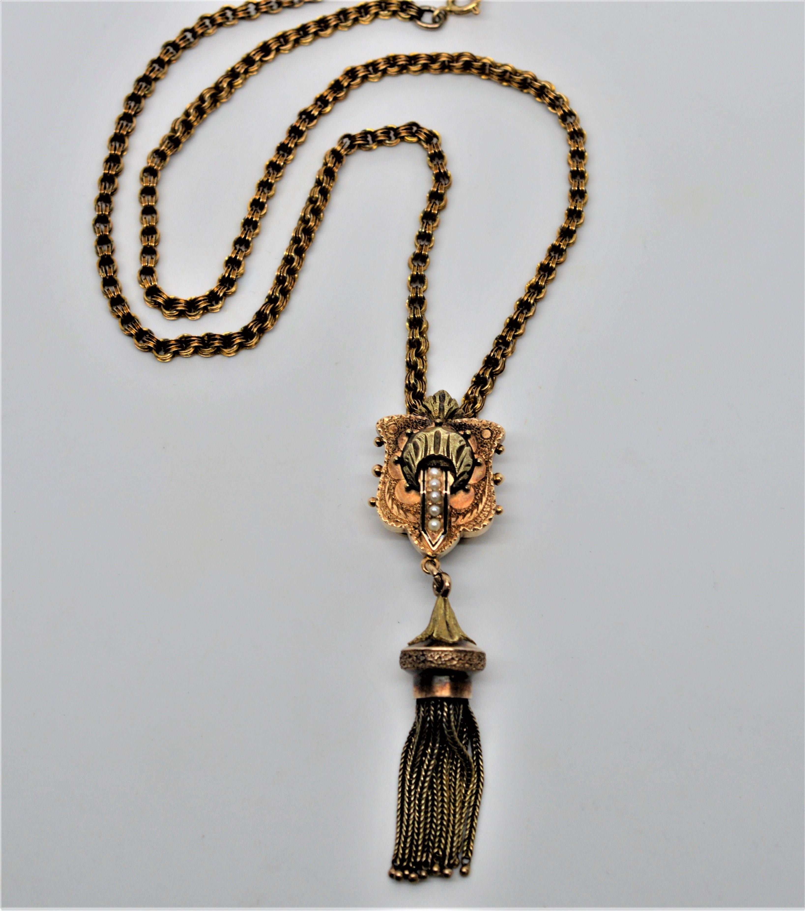 antique gold tassel