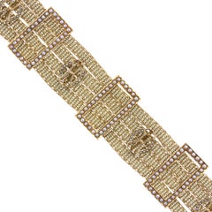 Antique 14 Karat Yellow Gold Seed Pearl Bracelet