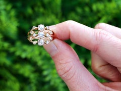 Antique 1.40 Carat Diamond and 18k Yellow Gold Dress Ring Circa 1895
