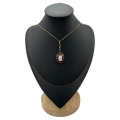 Antique 14ct Gold, Edwardian Cameo Pendant, Circa 1910