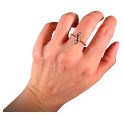 Antiker 14ct Gold Edwardian Diamond Belle Époque Ring