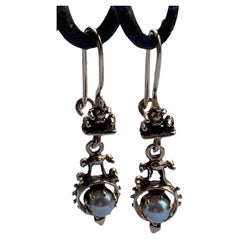 Or antique  Boucles d'oreilles - Perle