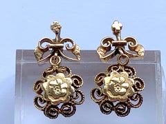 Antique Gold Earrings