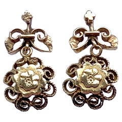Antique 14ct Gold Victorian Earrings