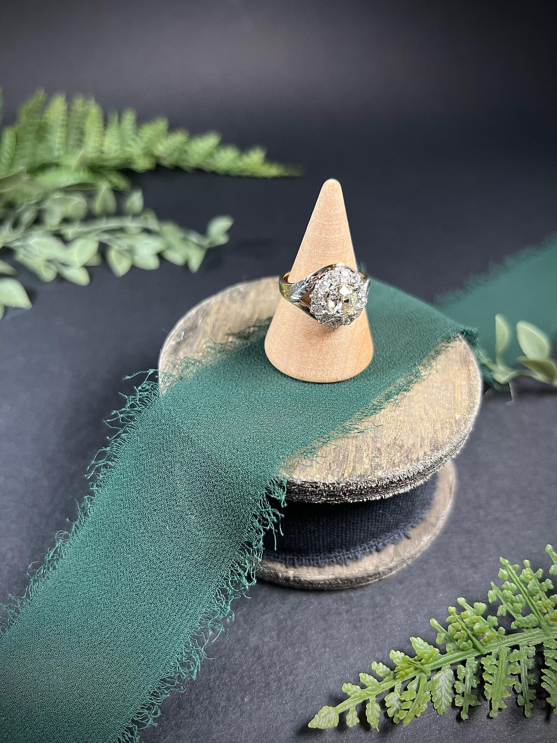 Antik 14ct zwei Farbe Gold viktorianischen Diamant-Cluster-Ring im Angebot 2