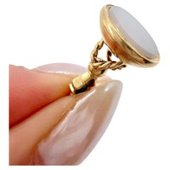 Antique 14ct Yellow Gold, Edwardian Sardonyx Seal Fob Pendant Charm