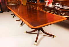 Antique Regency Metamorphic Dining Table 19th Century and 14 Chairs