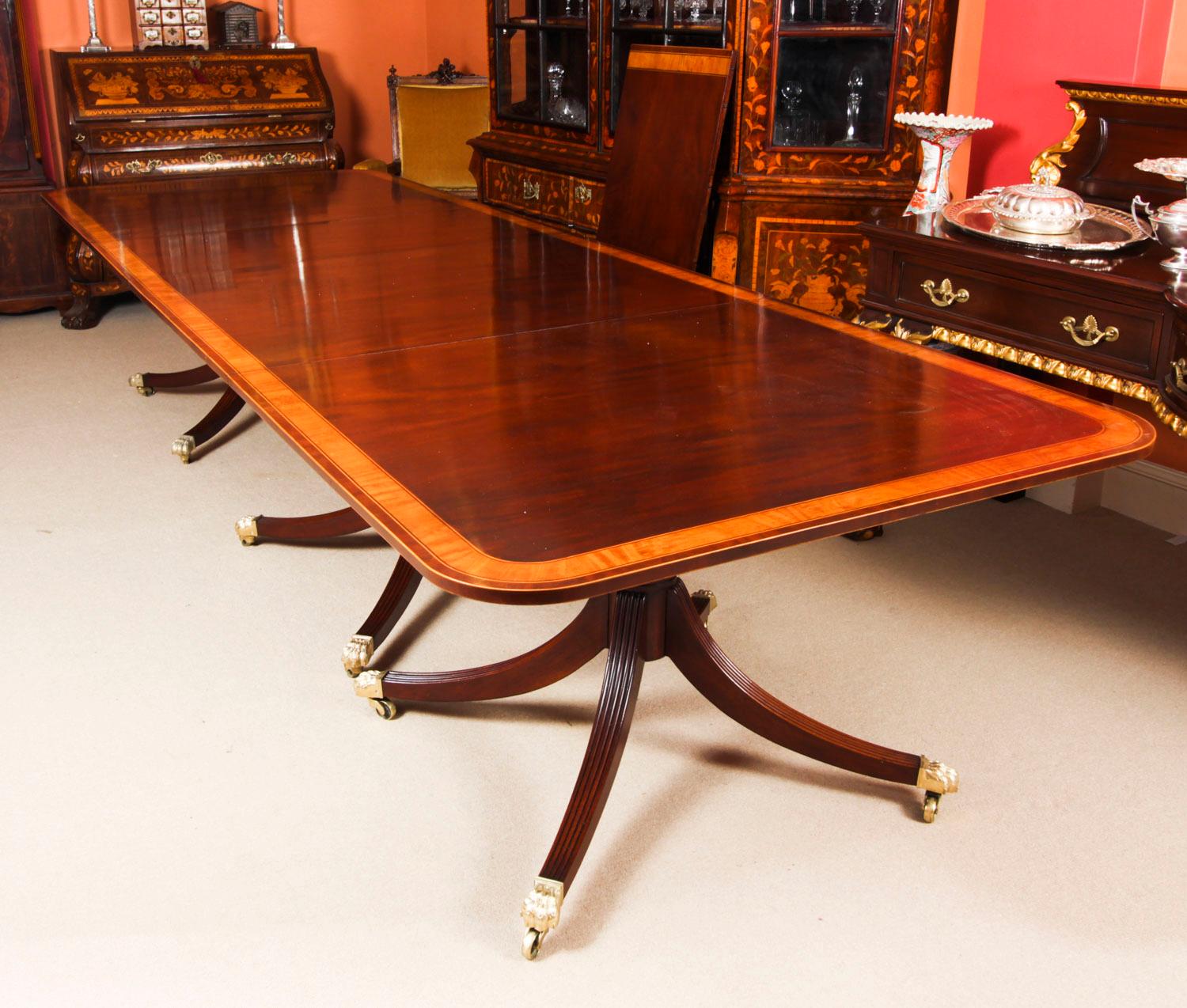 Mahogany Antique Regency Revival Metamorphic Dining Table, 19th Century