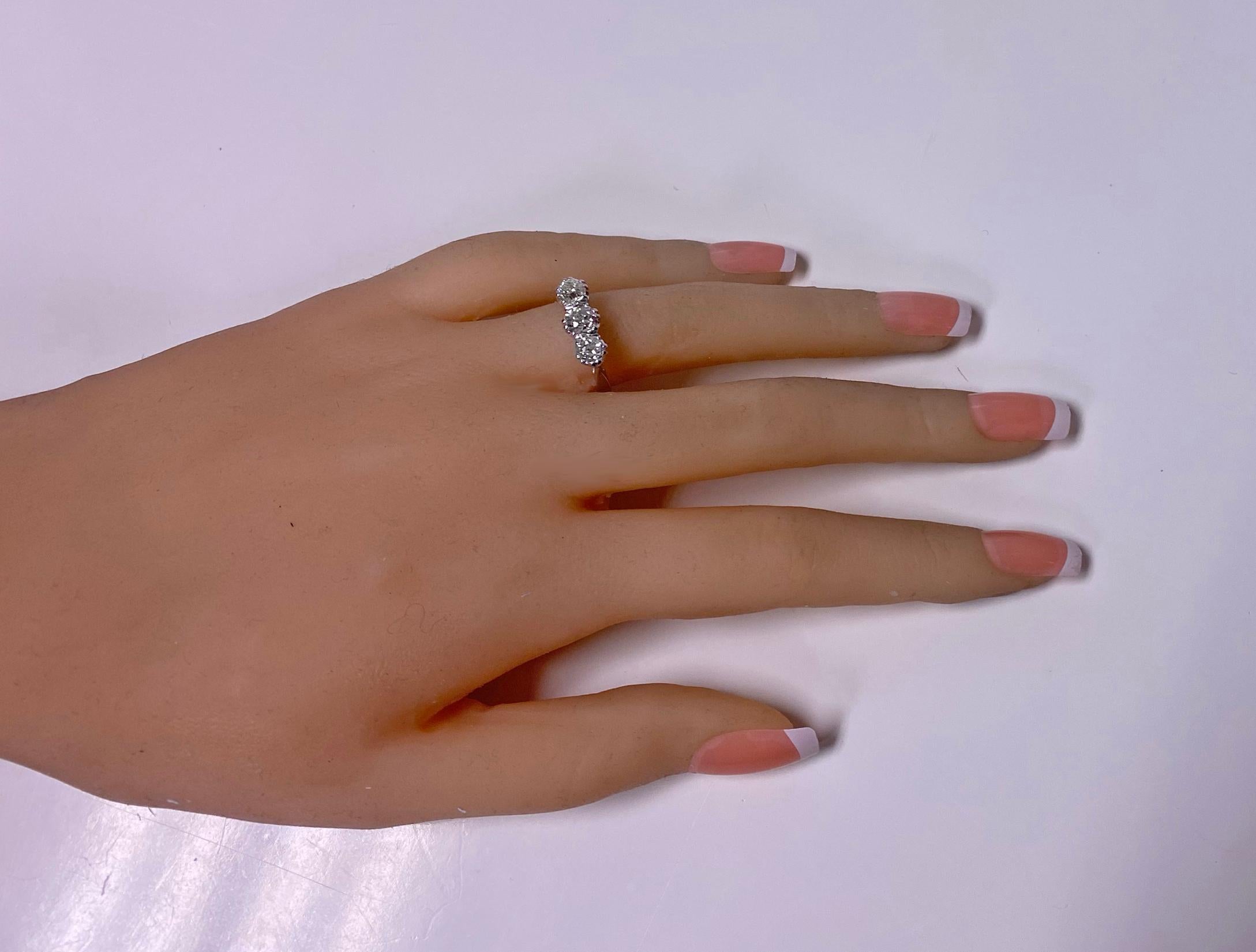 Bague ancienne en diamants 14 carats, c. 1930 1