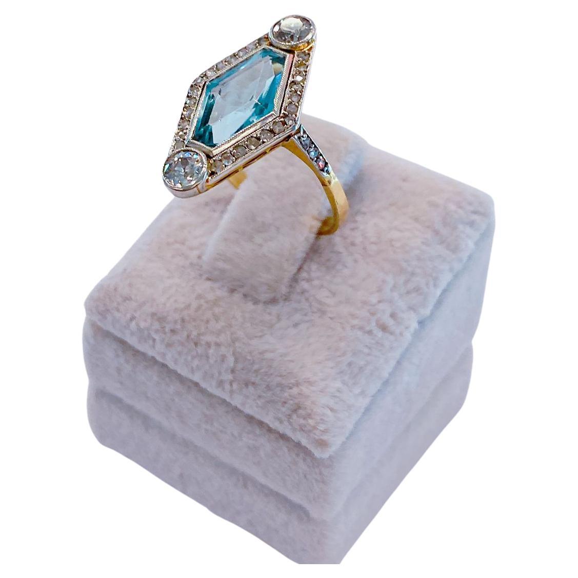 antique aquamarine rings for sale