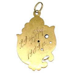 Antique Art Nouveau Russian Gold Pendant