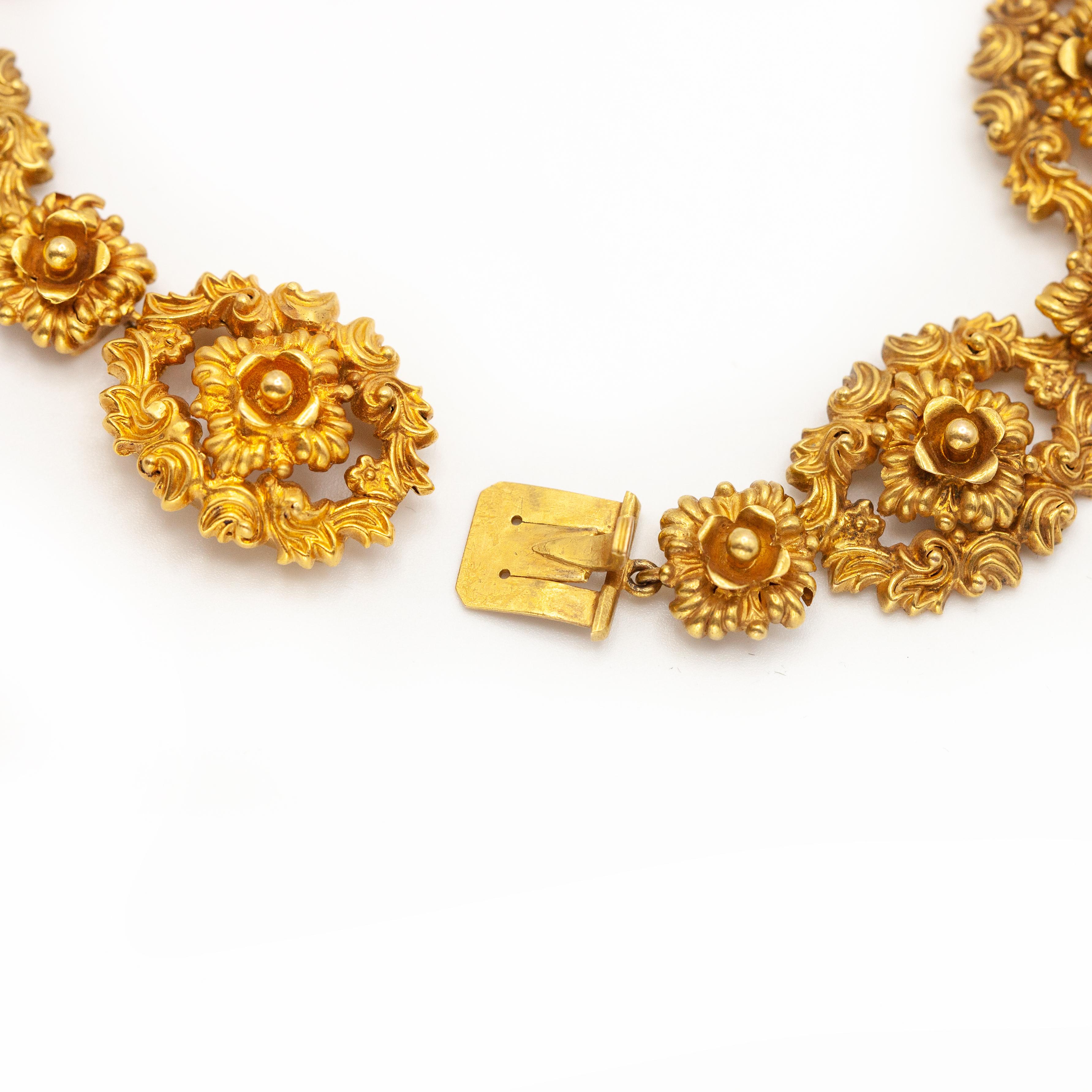 Antico set di orecchini e anelli con pendente Citrino in oro 14K in vendita 12
