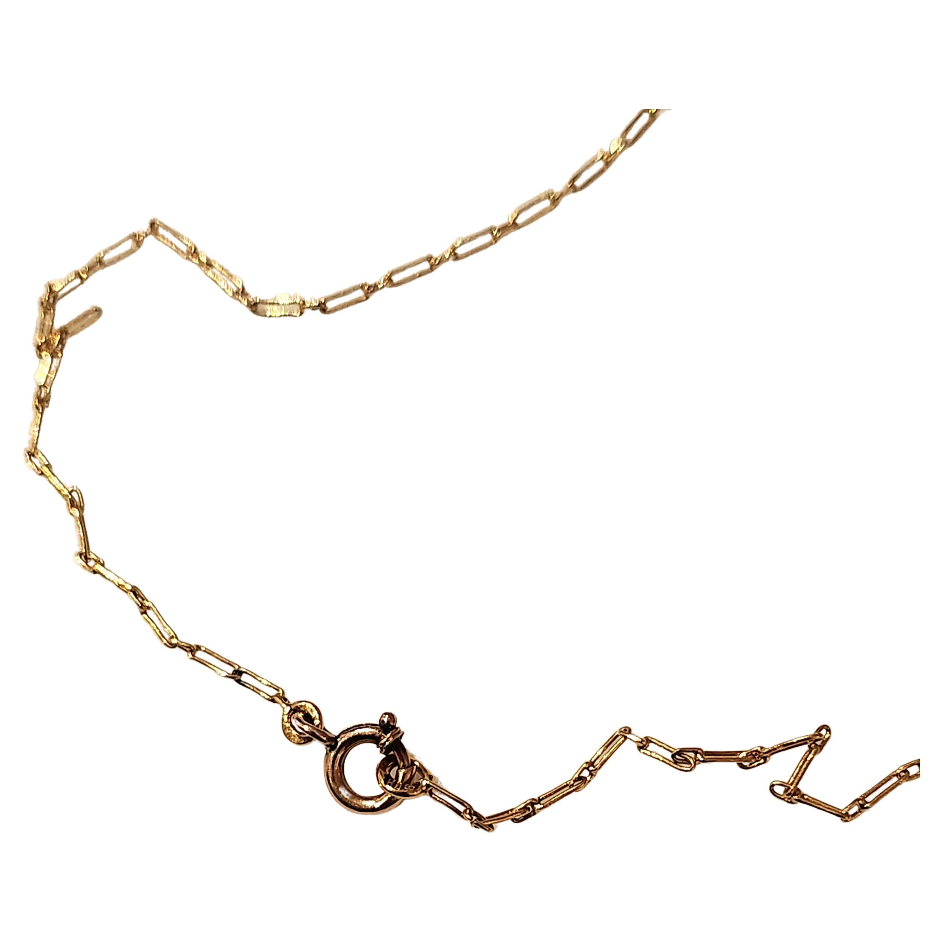 Women's Antique Russiam Garnet Gold Necklace For Sale