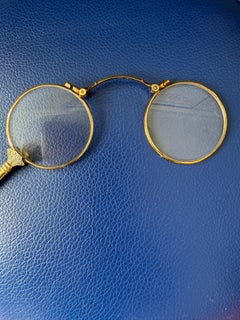 Antique 14k Gold Lorgnette Opera Glasses, Circa 1890s