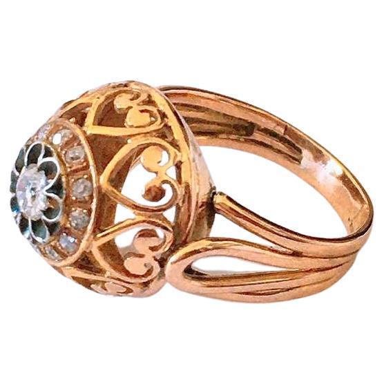 Antique Diamond Gold Ring For Sale 2