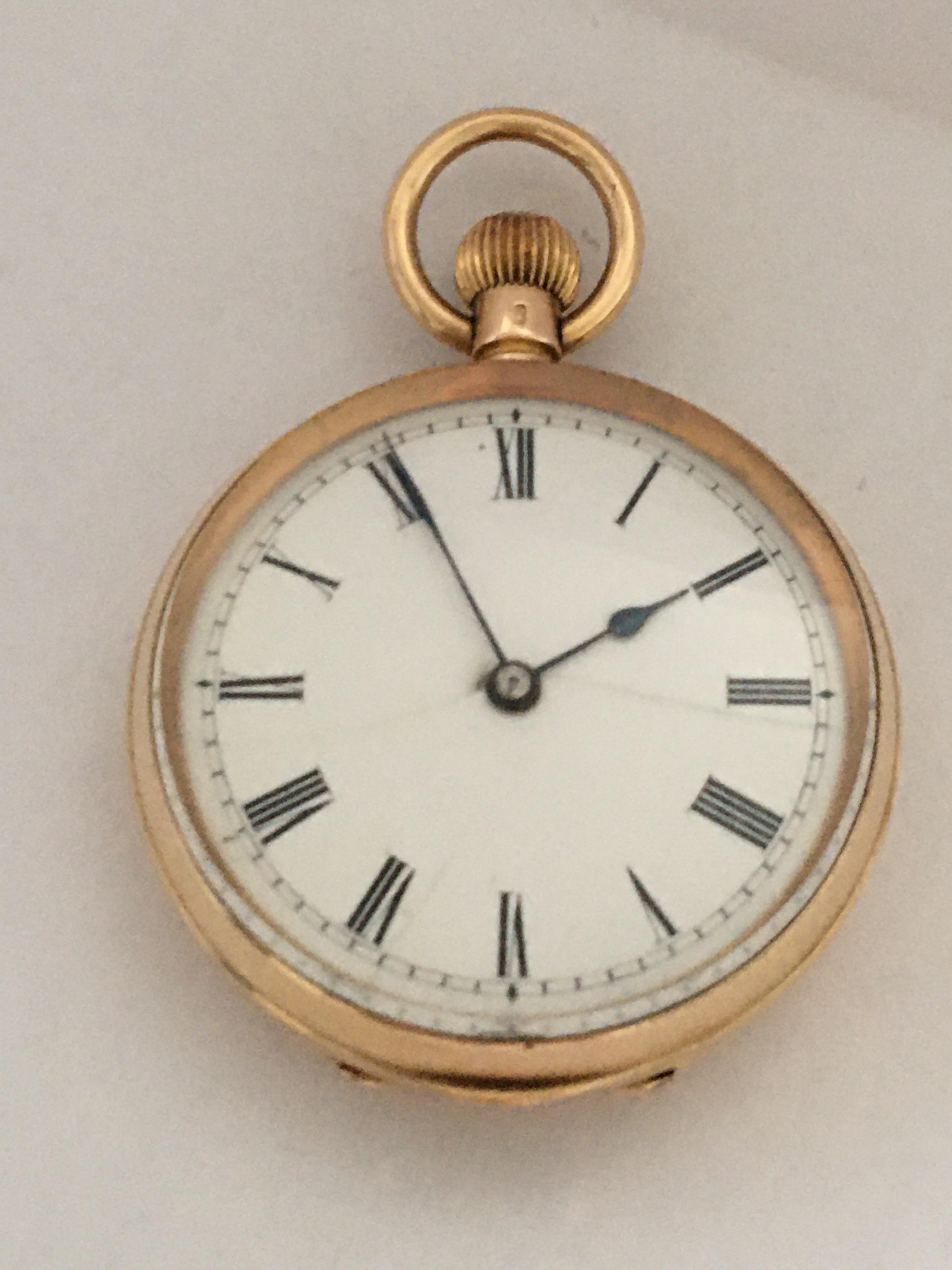 Antique 14K Gold Penlington & Batty Liverpool & Manchester Small Pocket Watch For Sale 6