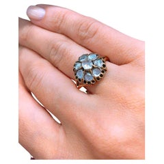 Antique Rose Cut Diamond Gold Ring