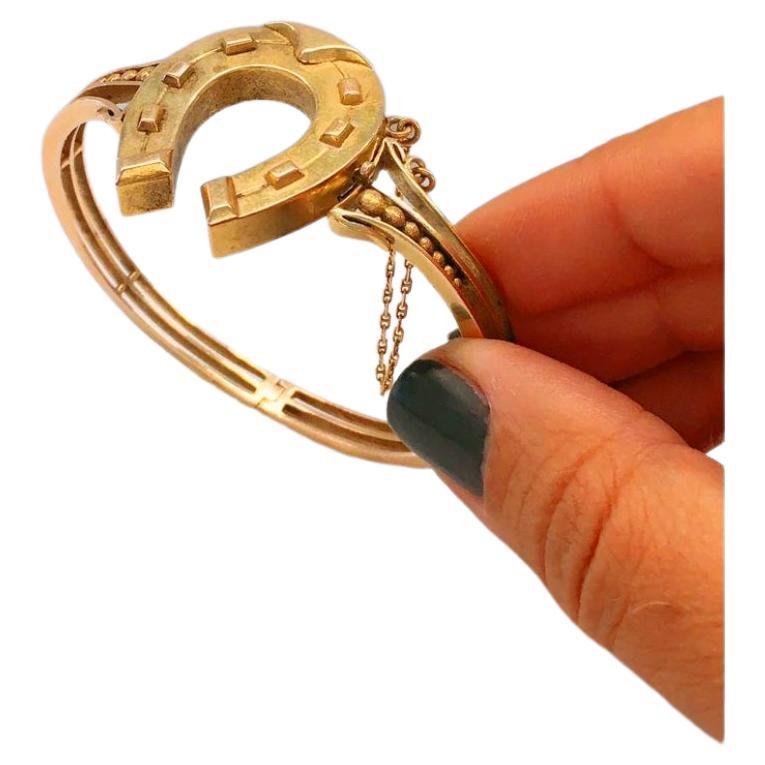 Antique 1880s Russian Gold Braclete For Sale 4