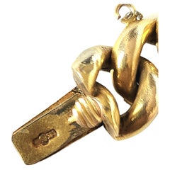 Antique 1880s Gold Russian Link Braclet