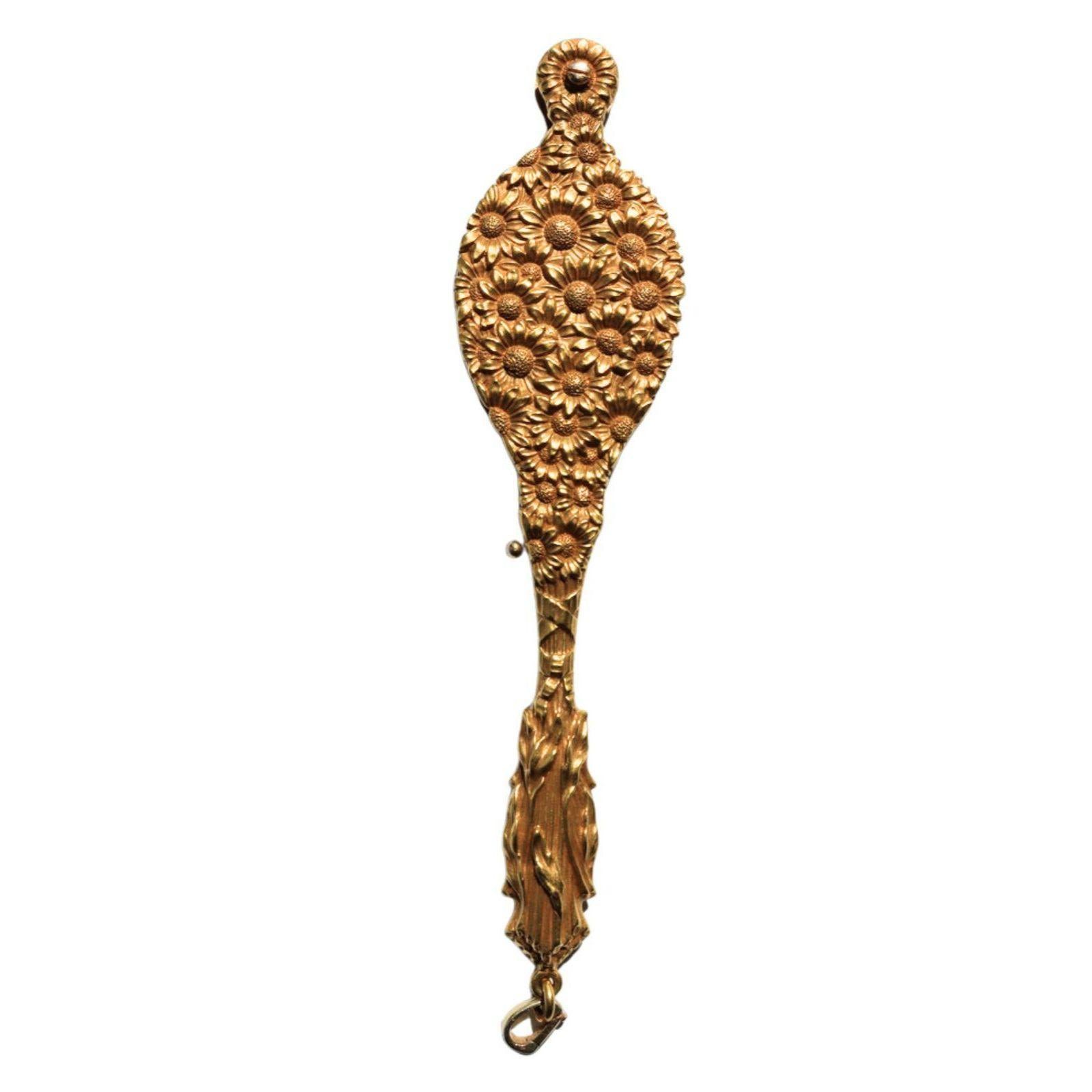 Antique 14K Lorgnette Lecteurs Motif Floral Art Nouveau Or Jaune Pour femmes en vente