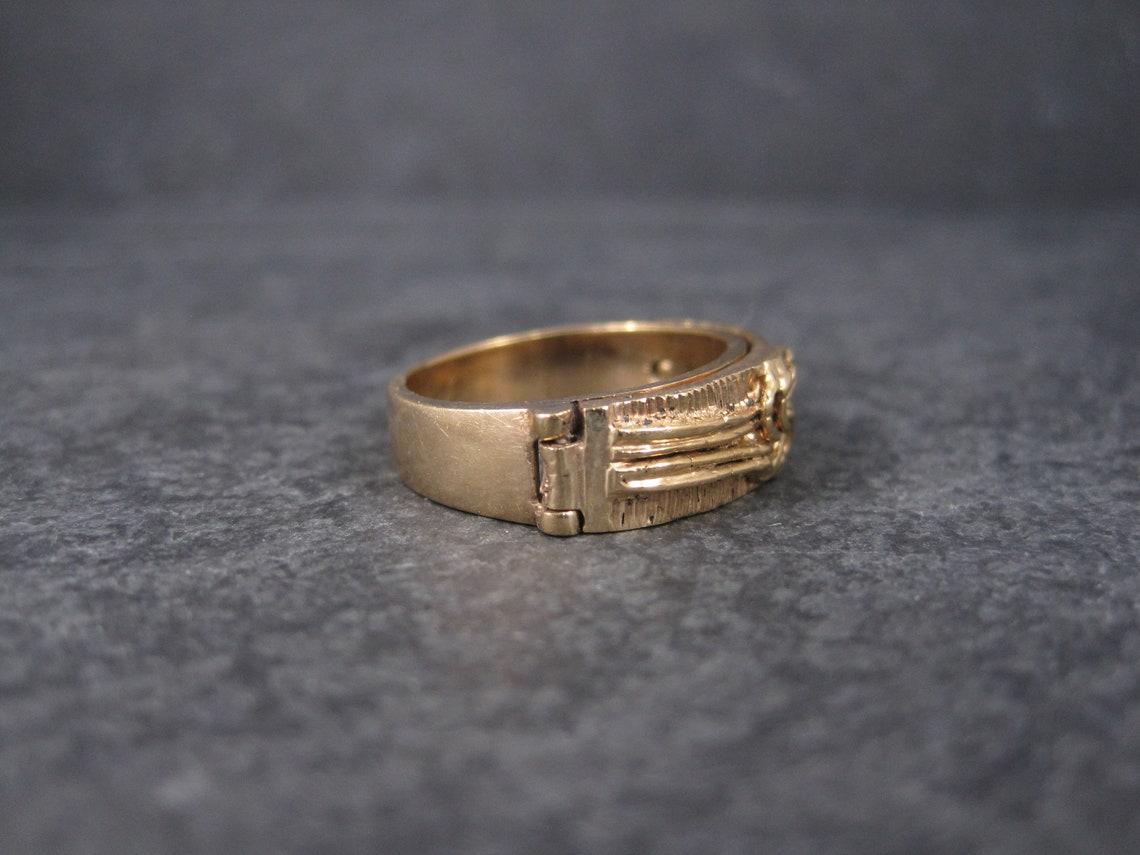 Antique 14K Love Knot Wedding Ring Size 7 For Sale 1