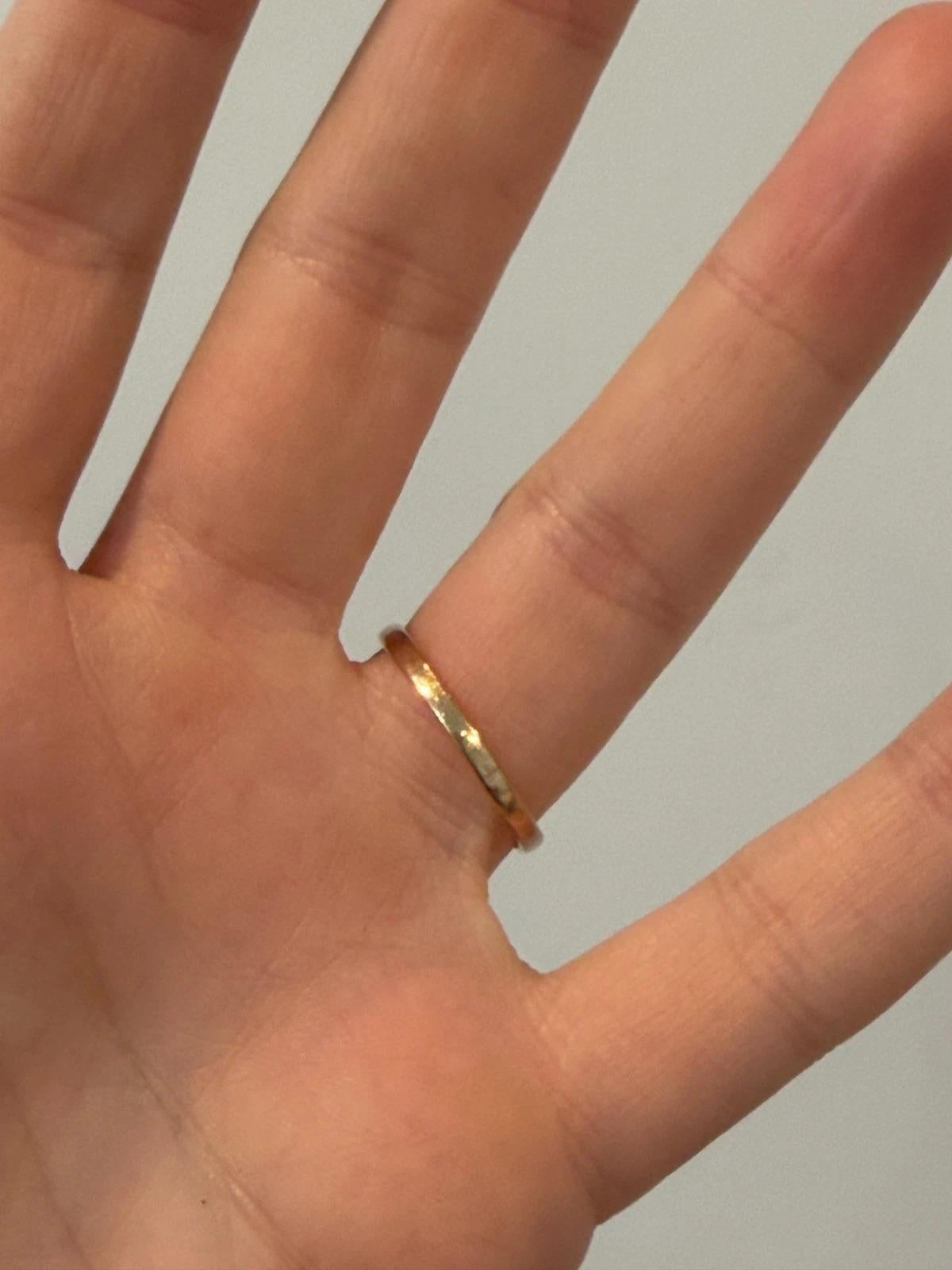 Antique 14K Rose Gold 0.40CTW Old Mine Cut Diamond 2-Stone Bypass Ring Size 9.75 For Sale 1