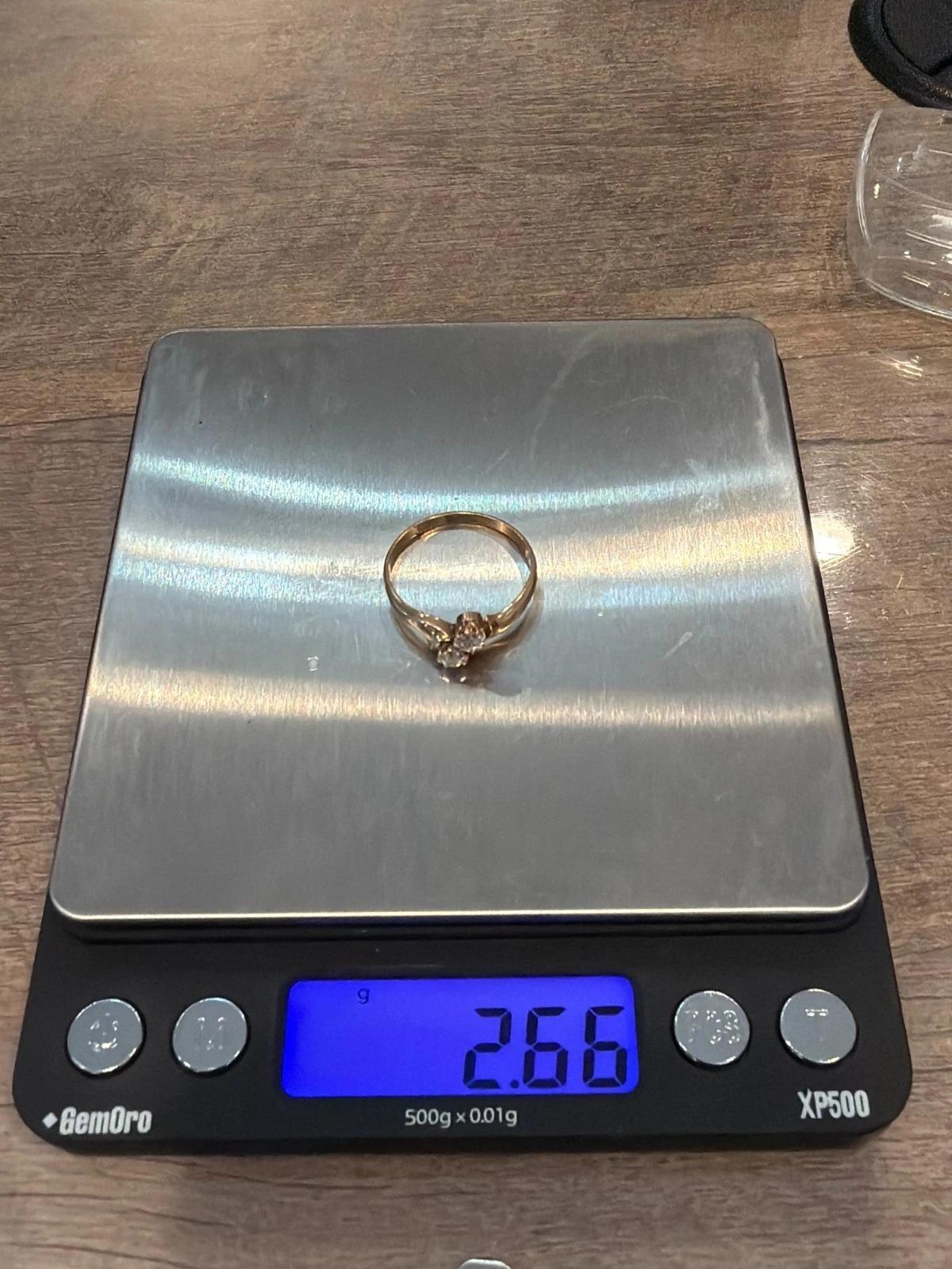 Antique 14K Rose Gold 0.40CTW Old Mine Cut Diamond 2-Stone Bypass Ring Size 9.75 For Sale 4