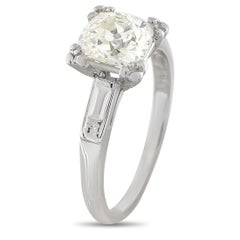 Anello antico in oro bianco 14K con 1,05ct di diamanti MF50-021926