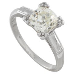Anello antico in oro bianco 14K con 1,05ct di diamanti MF50-021926