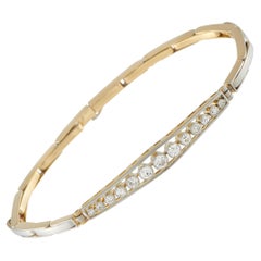 Antique 14K Yellow Gold 0.70ct Diamond Bracelet MF25-021026