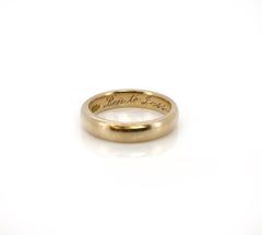 Antique 14K Yellow Gold Band, Ben to Jessie Dec. 22-14, Size 6.5