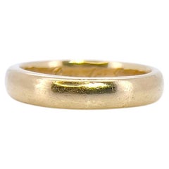 Antique 14K Yellow Gold Band, Ben to Jessie Dec. 22-14, Size 6.5