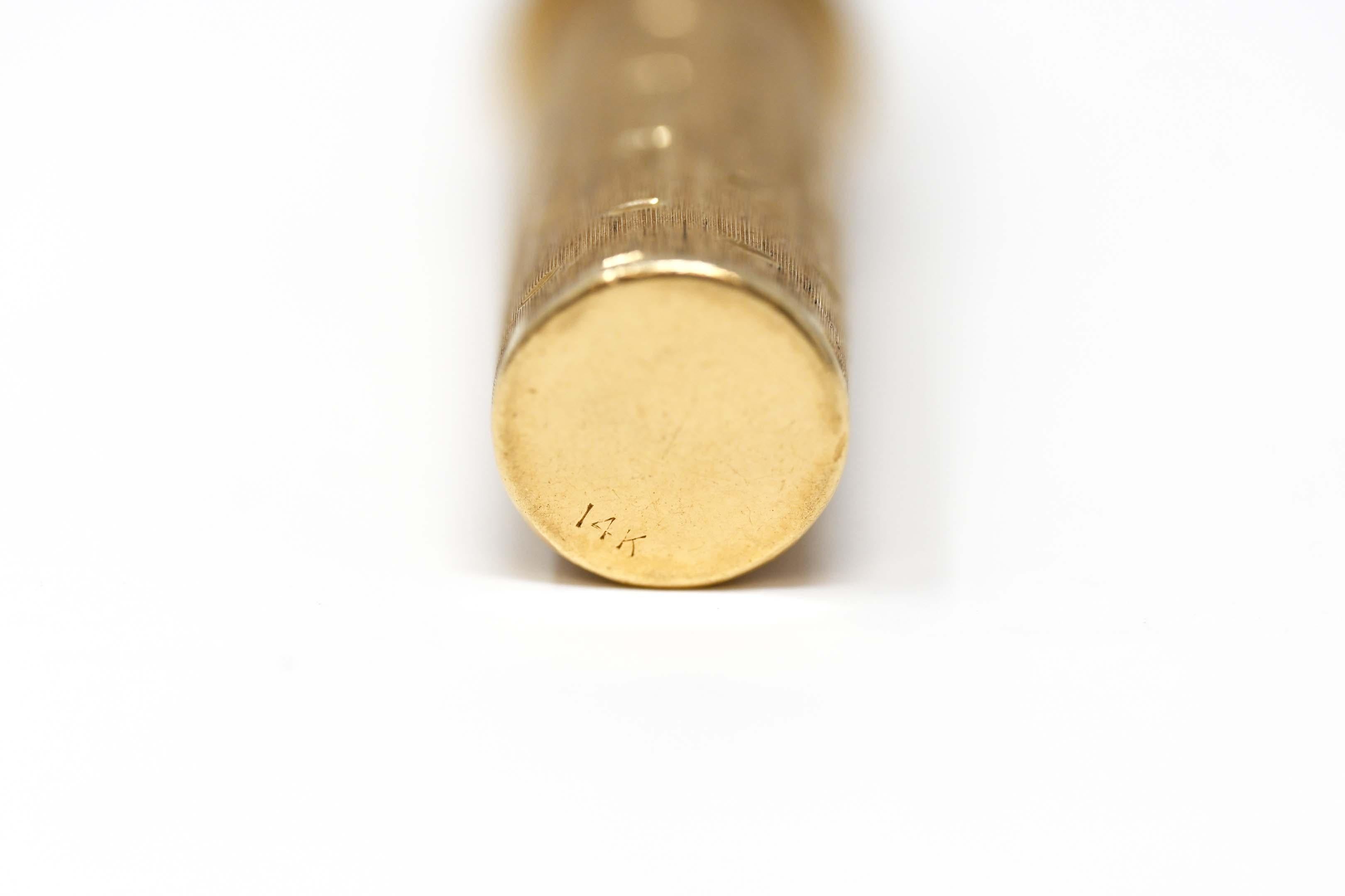Antiker 14-Karat-Gelbgold-Leuchter im Zustand „Gut“ im Angebot in Montreal, QC