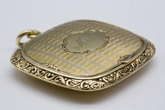 Antique 14k Yellow Gold Unique Chatelaine Waist Box/Pendant