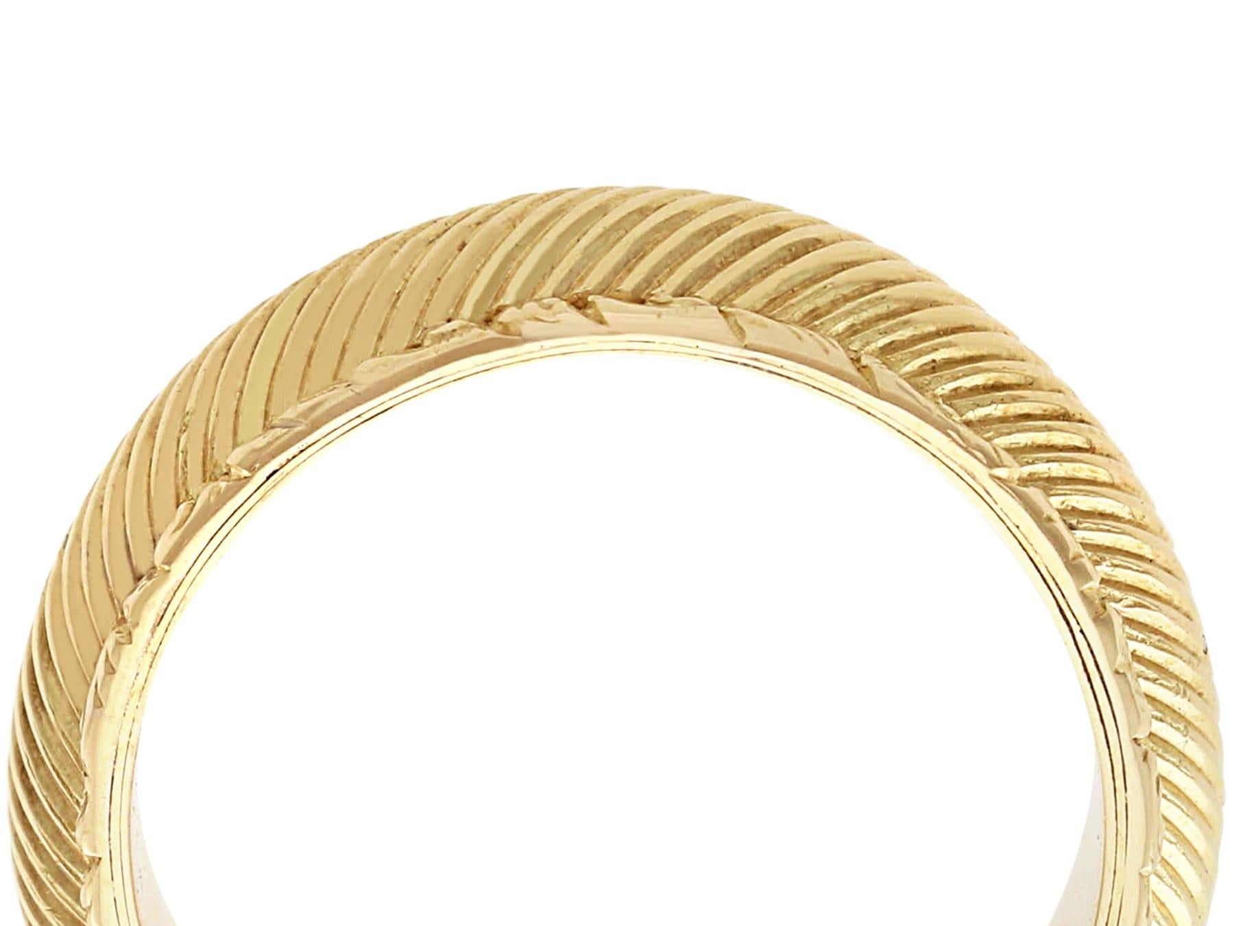 Antique 14k Yellow Gold Wedding Band / Ring Circa 1820 In Excellent Condition For Sale In Jesmond, Newcastle Upon Tyne