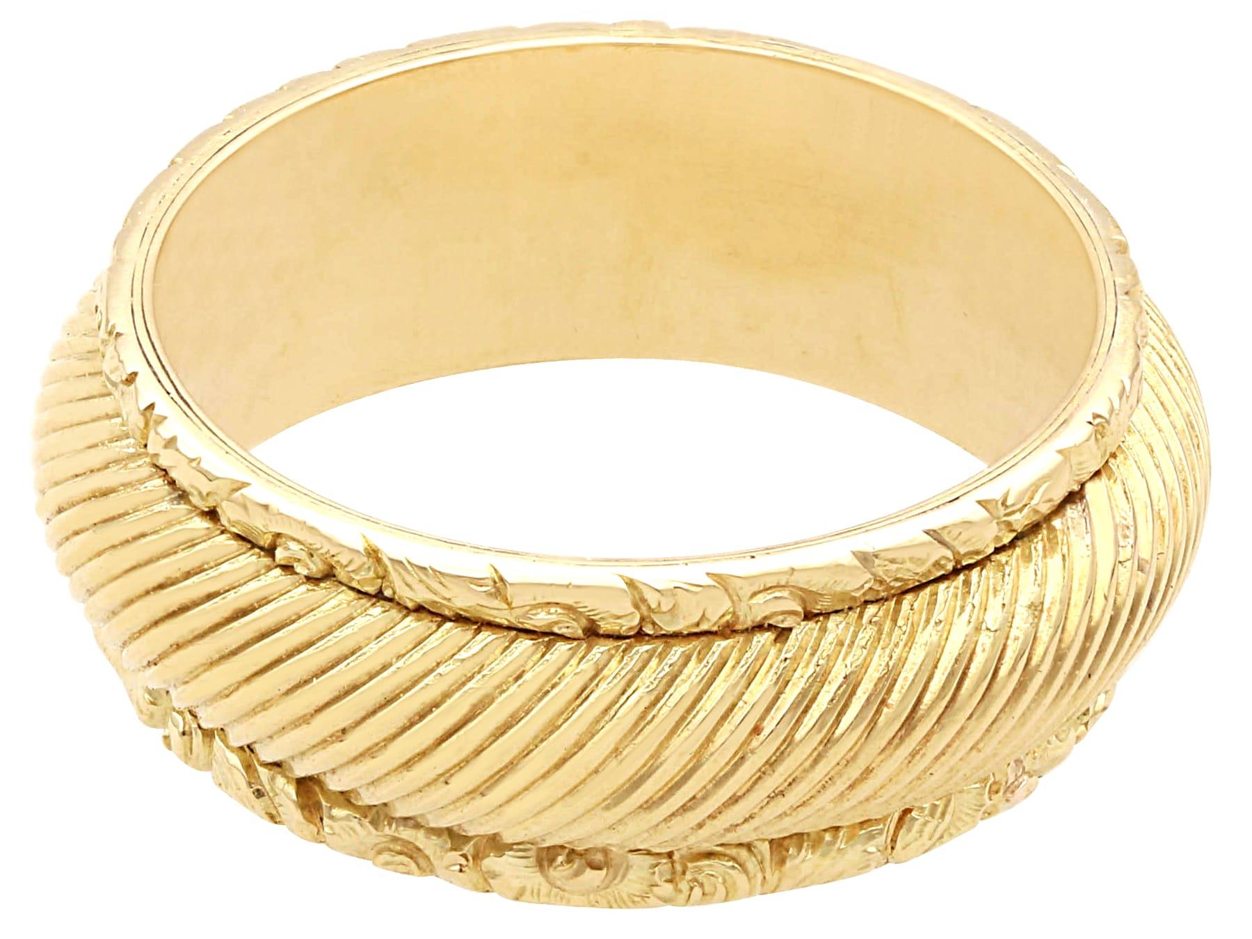 Antiker 14k Gelbgold Ehering / Ring Circa 1820 im Angebot 1